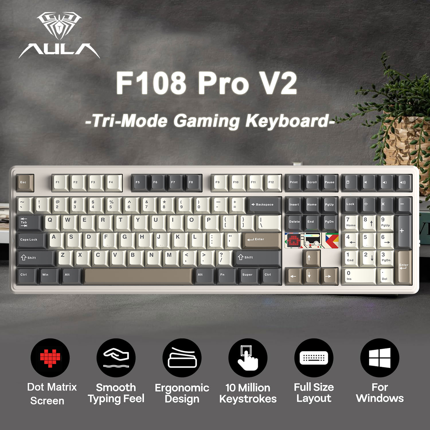 Esports Gaming Uk - AULA F108 Pro V2 100% Layout