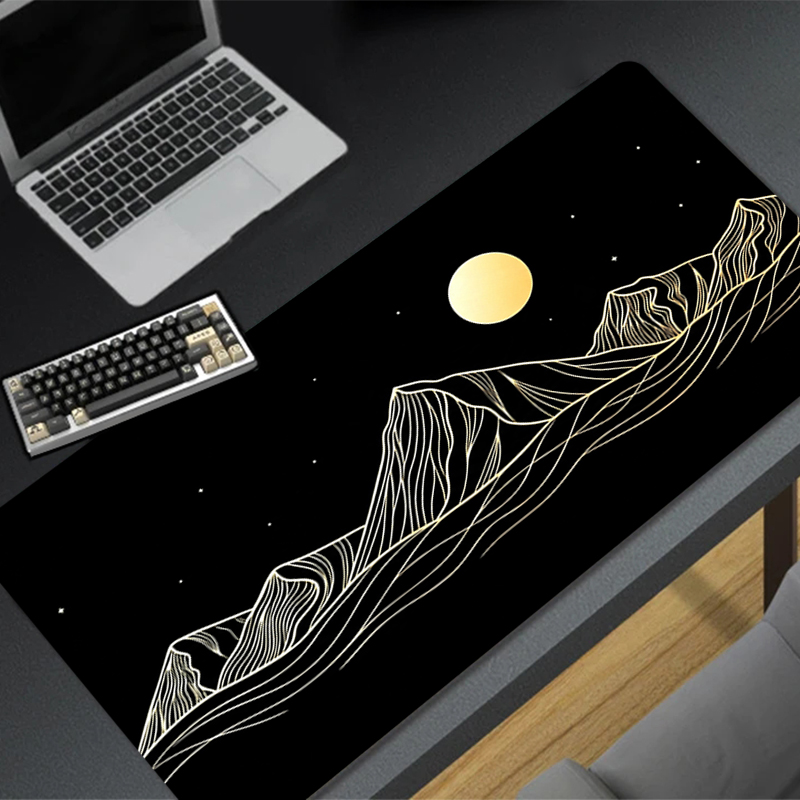 Best Esports Gaming Keyboard - Artistic lines Mouse Pad Computer Desk