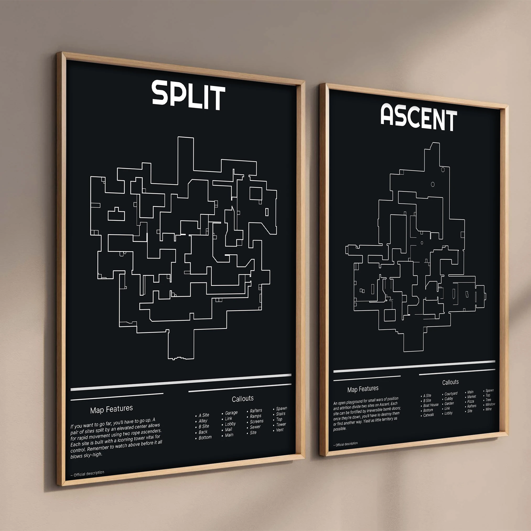Esports Gaming Poster - Retro 2023 Hot Game Valorant Map