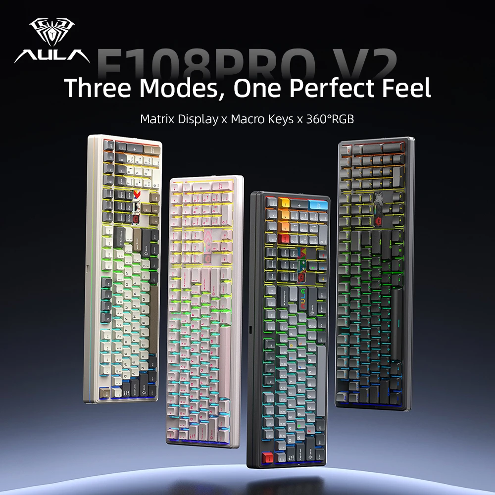 Esports Gaming Uk - AULA F108 Pro V2 Mechanical Keyboard