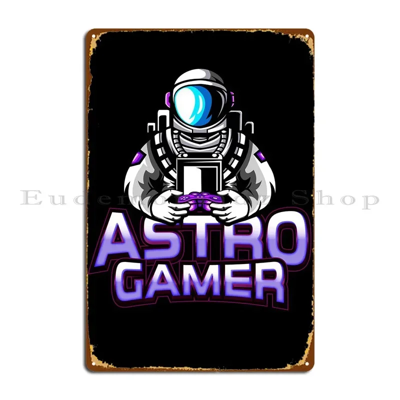 Esports Gaming Poster - Astro Gamer Gaming Esports Metal Plaque