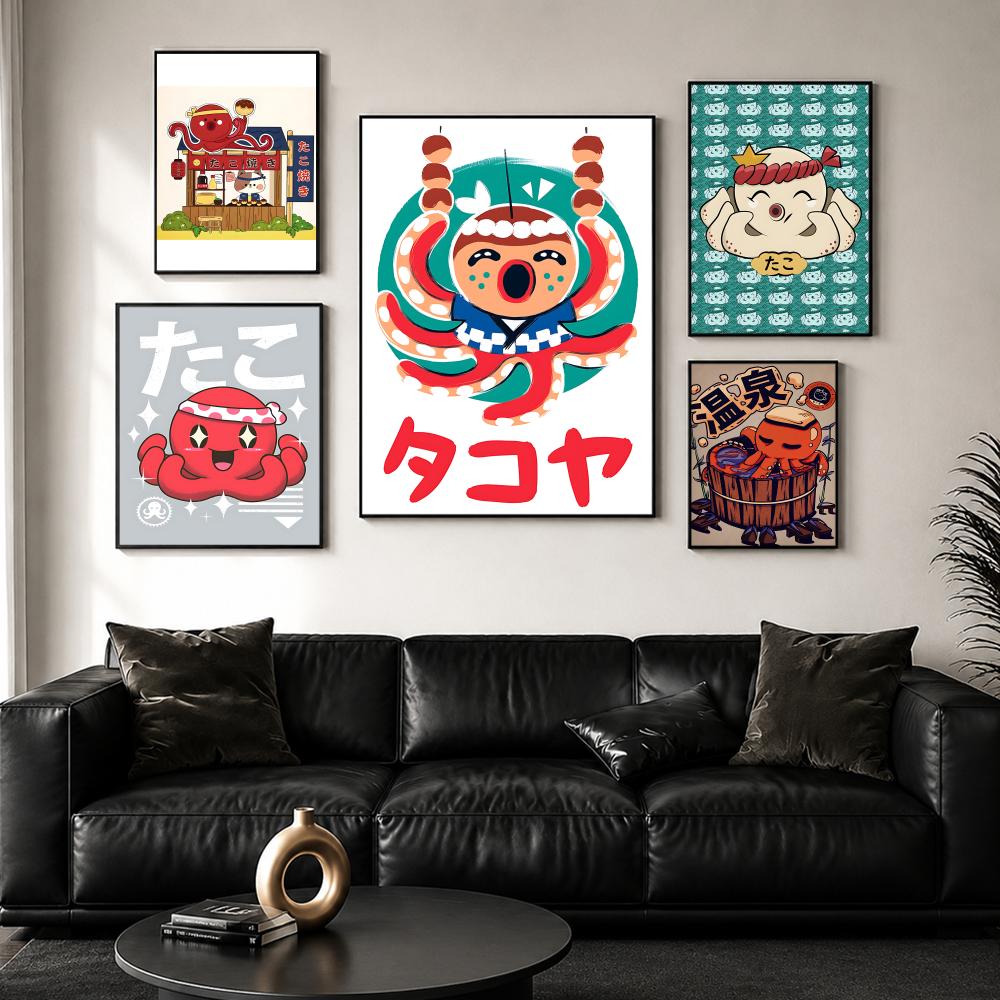 Cute Takoyaki Poster Wall Post - Esports Gaming Poster review and price