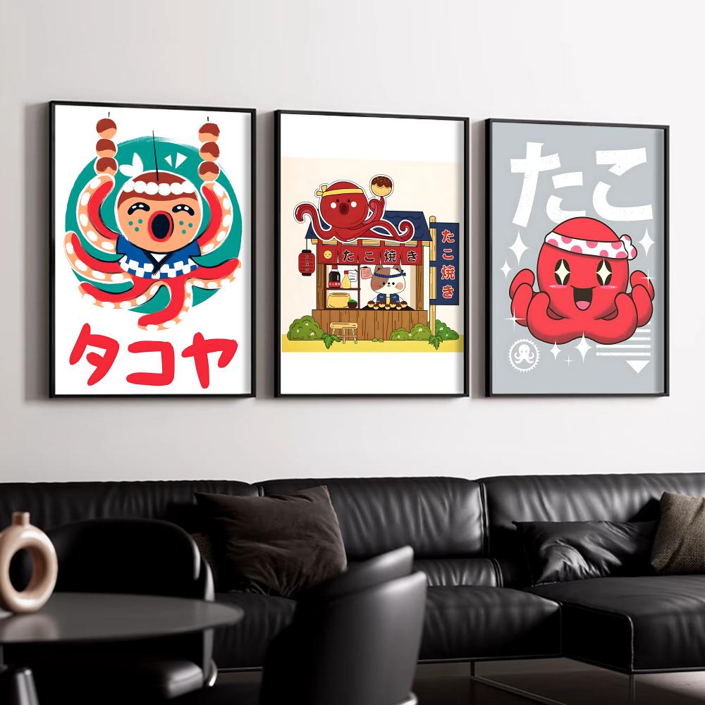 Cute Takoyaki Poster Wall Post - Esports Gaming Poster review and price