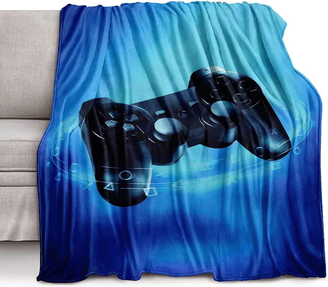 Gaming Logo Fleece Throw Blank - Esports Gaming Logos review and price