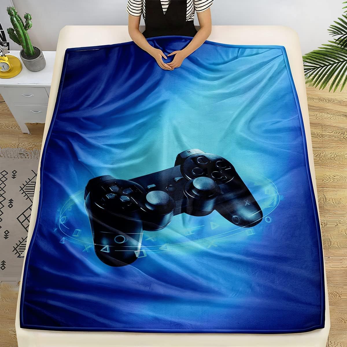 Gaming Logo Fleece Throw Blank - Esports Gaming Logos review and price