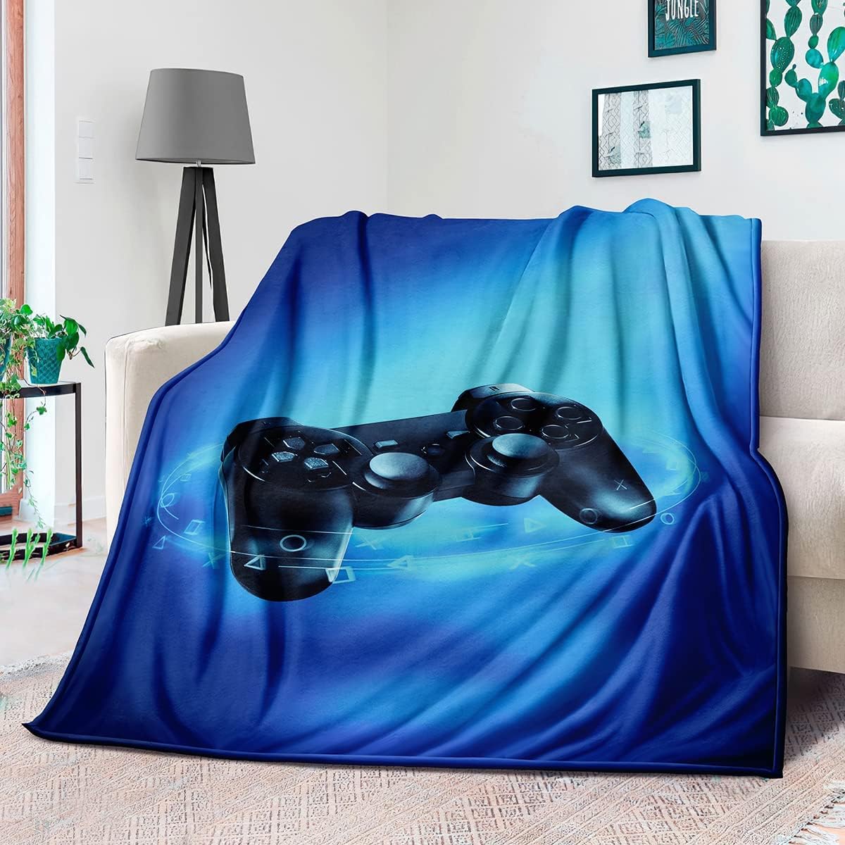 Gaming Logo Fleece Throw Blank - Esports Gaming Logos review and price