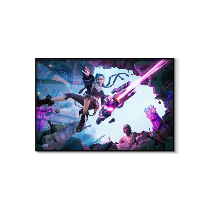 Arcane Jinx Double Version Unf - Esports Gaming Poster review and price