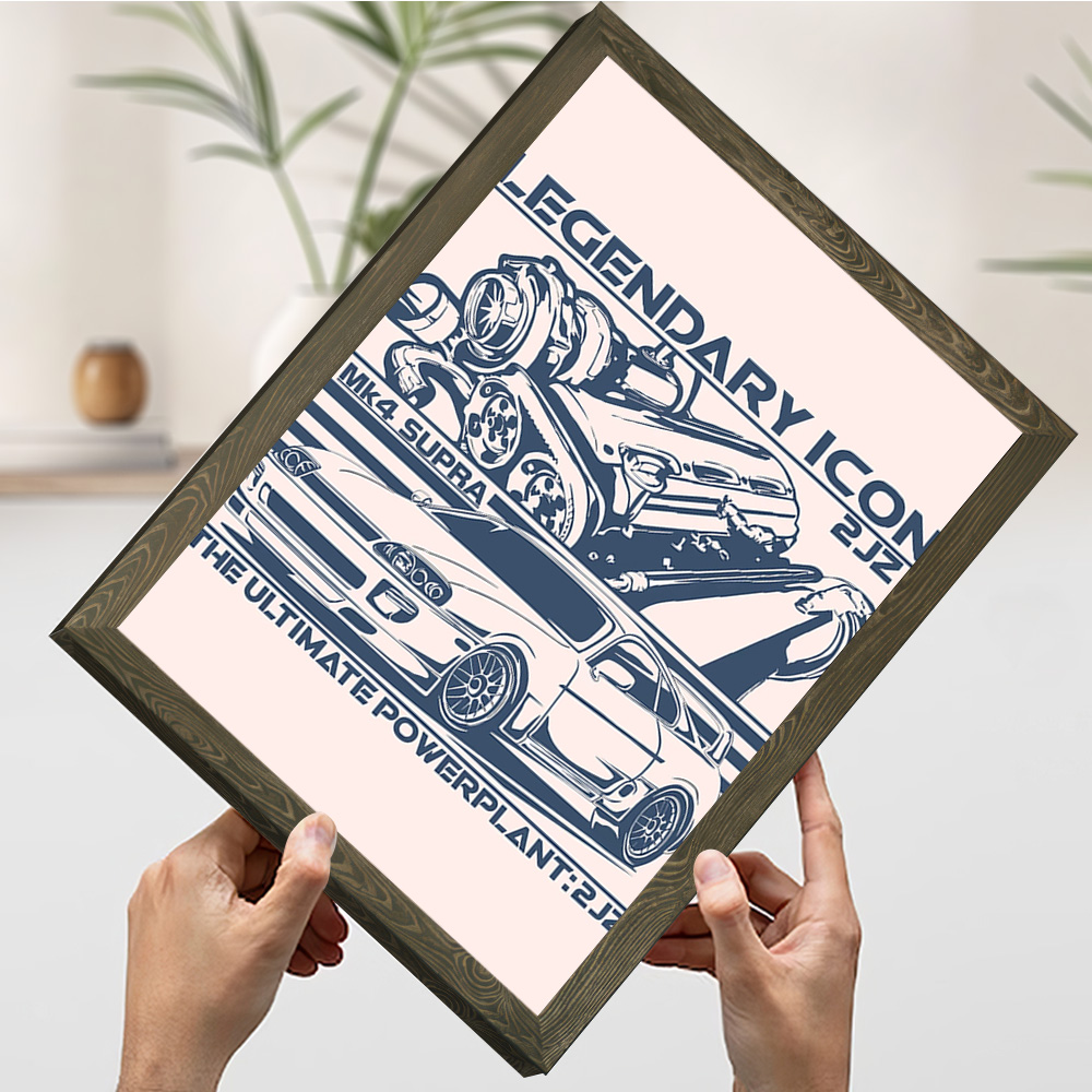 MK4 Sports Car 2JZ Engine Prin - Esports Gaming Poster review and price