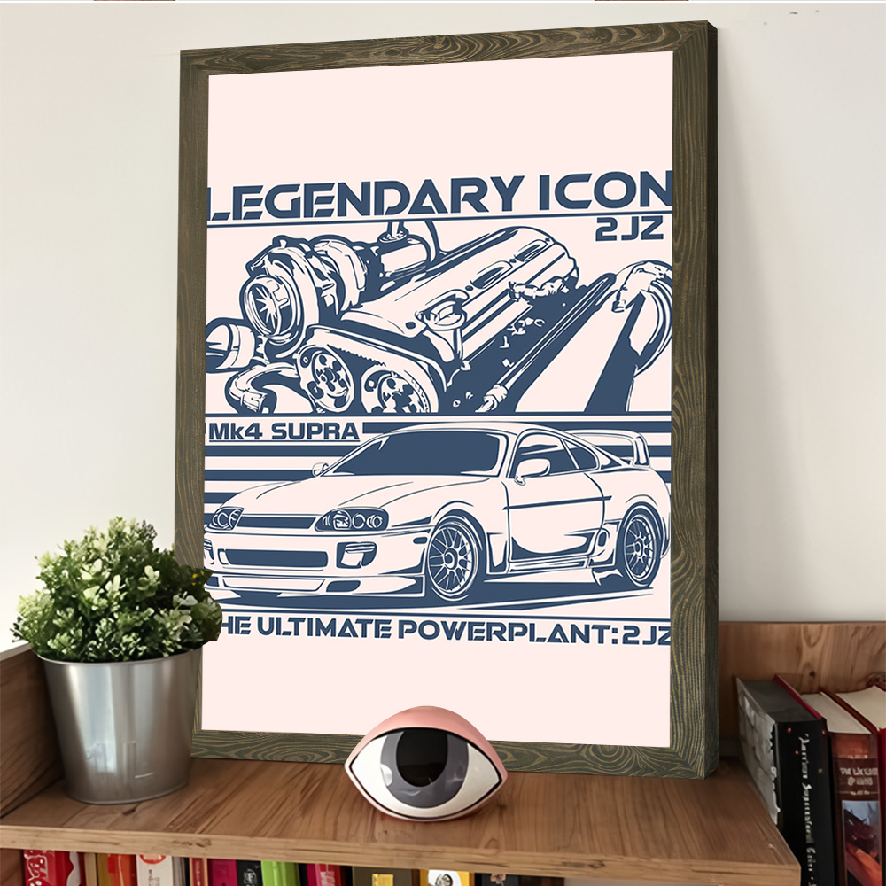MK4 Sports Car 2JZ Engine Prin - Esports Gaming Poster review and price