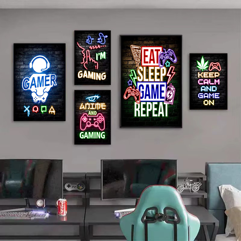 1pc Frameless Canvas Painting  - Esports Gaming Poster review and price