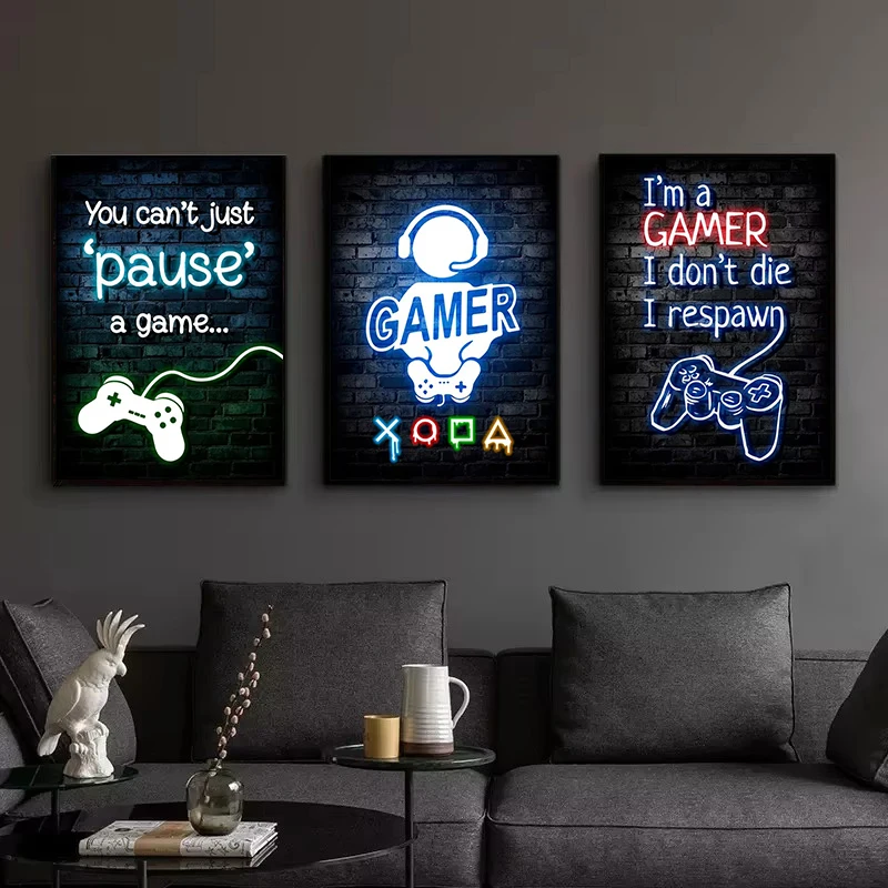 1pc Frameless Canvas Painting  - Esports Gaming Poster review and price