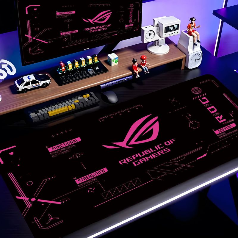 VIKAMA Black Pink ROG Tech Cir - Esports Gaming Logos review and price