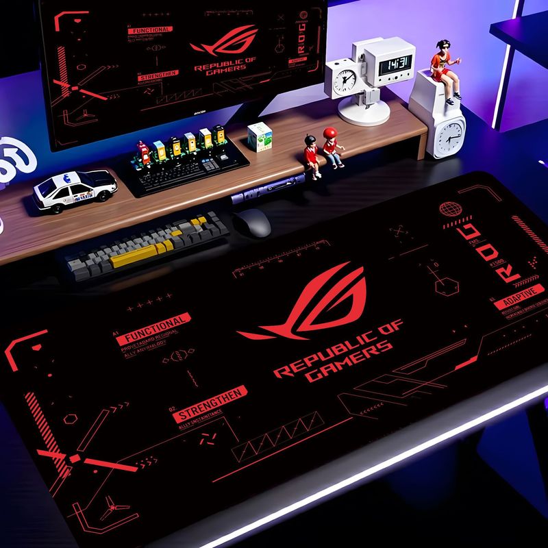 VIKAMA Black Pink ROG Tech Cir - Esports Gaming Logos review and price